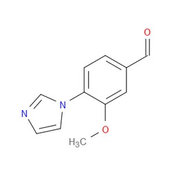 Aobchem&nbsp;4-(1H-Imidazol-1-yl)-3-methoxybenzaldehyde | ≥97% | CAS 870837-70-0 | C11H10N2O2 | 250mg
