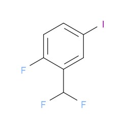 Aobchem&nbsp;2-(Difluoromethyl)-1-fluoro-4-iodobenzene | ≥95% | CAS 1261827-38-6 | C7H4F3I | 250mg