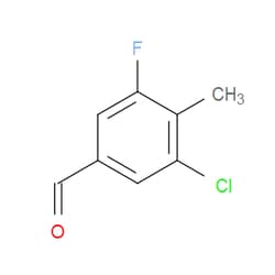 Aobchem&nbsp;3-Chloro-5-fluoro-4-methylbenzaldehyde | ≥97% | CAS 1547047-69-7 | C8H6ClFO | 250mg