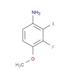 Aobchem&nbsp;3-Fluoro-2-iodo-4-methoxyaniline | ≥97% | CAS 1934694-25-3 | C7H7FINO | 250mg