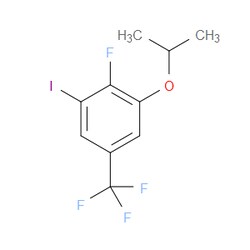 Aobchem&nbsp;2-Fluoro-1-iodo-3-isopropoxy-5-(trifluoromethyl)benzene | ≥97% | CAS 2734774-51-5 | C10H9F4IO | 250mg