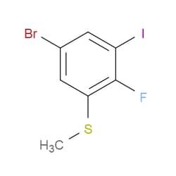 Aobchem&nbsp;(5-Bromo-2-fluoro-3-iodophenyl)(methyl)sulfane | ≥97% | CAS 2385051-28-3 | C7H5BrFIS | 250mg