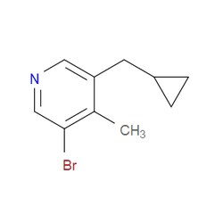 Aobchem&nbsp;3-Bromo-5-(cyclopropylmethyl)-4-methylpyridine | ≥97% | CAS 2586126-87-4 | C10H12BrN | 1g