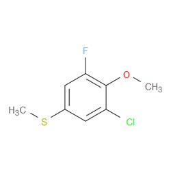 Aobchem&nbsp;(3-Chloro-5-fluoro-4-methoxyphenyl)(methyl)sulfane | ≥95% | CAS 2711468-09-4 | C8H8ClFOS | 250mg