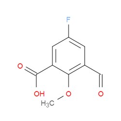 Aobchem&nbsp;5-Fluoro-3-formyl-2-methoxybenzoic acid | ≥97% | CAS 2383210-04-4 | C9H7FO4 | 500mg