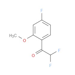 Aobchem&nbsp;2 2-Difluoro-1-(4-fluoro-2-methoxyphenyl)ethanone | ≥95% | CAS 1824050-31-8 | C9H7F3O2 | 250mg
