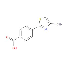 Aobchem&nbsp;4-(4-Methyl-2-thiazolyl)benzoic acid | ≥95% | CAS 933709-38-7 | C11H9NO2S | 250mg