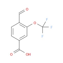 Aobchem&nbsp;4-Formyl-3-(trifluoromethoxy)benzoic acid | ≥97% | CAS 2168813-13-4 | C9H5F3O4 | 250mg