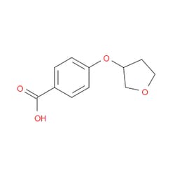 Aobchem&nbsp;4-[(Tetrahydro-3-furanyl)oxy]benzoic acid | ≥97% | CAS 1343204-85-2 | C11H12O4 | 500mg