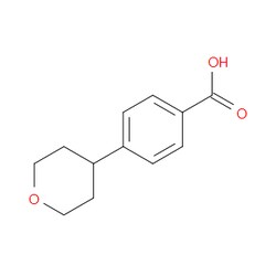Aobchem&nbsp;4-(Tetrahydro-2H-pyran-4-yl)benzoic acid | ≥95% | CAS 1086391-97-0 | C12H14O3 | 250mg