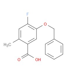 Aobchem&nbsp;5-(Benzyloxy)-4-fluoro-2-methylbenzoic acid | ≥97% | CAS 2270905-58-1 | C15H13FO3 | 500mg