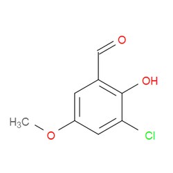 Aobchem&nbsp;3-Chloro-2-hydroxy-5-methoxybenzaldehyde | ≥97% | CAS 90110-33-1 | C8H7ClO3 | 250mg
