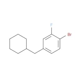 Aobchem&nbsp;1-Bromo-4-(cyclohexylmethyl)-2-fluorobenzene | ≥97% | CAS 1369948-23-1 | C13H16BrF | 500mg