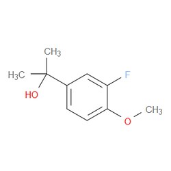 Aobchem&nbsp;2-(3-Fluoro-4-methoxyphenyl)propan-2-ol | ≥95% | CAS 1268093-17-9 | C10H13FO2 | 1g
