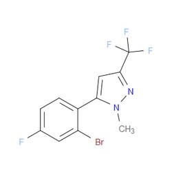 Aobchem&nbsp;5-(2-Bromo-4-fluorophenyl)-1-methyl-3-(trifluoromethyl)-1H-pyrazole | ≥97% | CAS 2432848-54-7 | C11H7BrF4N2 | 1g