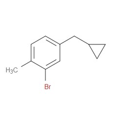 Aobchem&nbsp;2-Bromo-4-(cyclopropylmethyl)-1-methylbenzene | ≥97% | CAS 1369849-40-0 | C11H13Br | 500mg