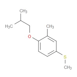Aobchem&nbsp;(4-Isobutoxy-3-methylphenyl)(methyl)sulfane | ≥95% | CAS 1379356-36-1 | C12H18OS | 250mg