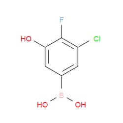 Aobchem&nbsp;3-Chloro-4-fluoro-5-hydroxyphenylboronic acid | ≥95% | CAS 1379466-81-5 | C6H5BClFO3 | 1g