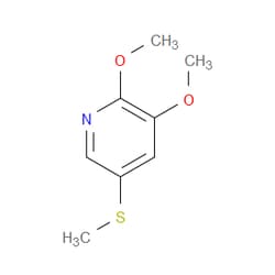 Aobchem&nbsp;2 3-Dimethoxy-5-(methylthio)pyridine | ≥95% | CAS 2386036-98-0 | C8H11NO2S | 1g
