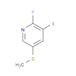 Aobchem&nbsp;2-Fluoro-3-iodo-5-(methylthio)pyridine | ≥97% | CAS 1806345-87-8 | C6H5FINS | 250mg