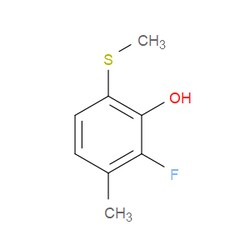 Aobchem&nbsp;2-Fluoro-3-methyl-6-(methylthio)phenol | ≥97% | CAS 2643368-03-8 | C8H9FOS | 1g