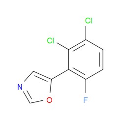 Aobchem&nbsp;5-(2 3-Dichloro-6-fluorophenyl)oxazole | ≥97% | CAS 2364584-96-1 | C9H4Cl2FNO | 1g