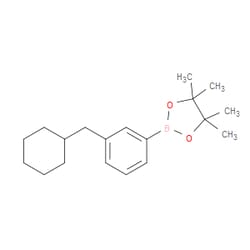 Aobchem&nbsp;3-(Cyclohexylmethyl)phenylboronic acid pinacol ester | ≥95% | CAS 2096333-64-9 | C19H29BO2 | 500mg