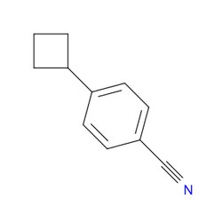 Aobchem&nbsp;4-Cyclobutylbenzonitrile | ≥95% | CAS 19936-17-5 | C11H11N | 250mg
