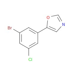 Aobchem&nbsp;5-(3-Bromo-5-chlorophenyl)oxazole | ≥97% | CAS 2011450-81-8 | C9H5BrClNO | 1g