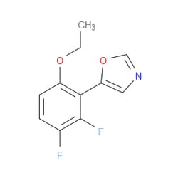 Aobchem&nbsp;5-(6-Ethoxy-2 3-difluorophenyl)oxazole | ≥97% | CAS 2379321-90-9 | C11H9F2NO2 | 1g