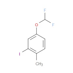 Aobchem&nbsp;4-(Difluoromethoxy)-2-iodo-1-methylbenzene | ≥97% | CAS 1261453-69-3 | C8H7F2IO | 250mg