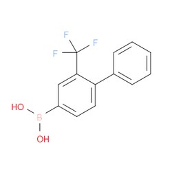 Aobchem&nbsp;(2-(Trifluoromethyl)-[1 1 -biphenyl]-4-yl)boronic acid | ≥97% | CAS 1200834-19-0 | C13H10BF3O2 | 500mg