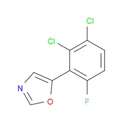 Aobchem&nbsp;5-(2 3-Dichloro-6-fluorophenyl)oxazole | ≥97% | CAS 2364584-96-1 | C9H4Cl2FNO | 500mg