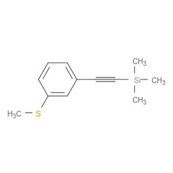 Aobchem&nbsp;1-(Methylthio)-3-[2-(trimethylsilyl)ethynyl]benzene | ≥95% | CAS 914951-62-5 | C12H16SSi | 250mg