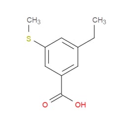 Aobchem&nbsp;3-Ethyl-5-(methylthio)benzoic acid | ≥97% | CAS 1822660-94-5 | C10H12O2S | 250mg