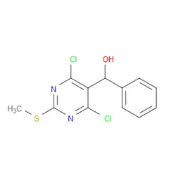 Aobchem&nbsp;4 6-Dichloro-2-(methylthio)- -phenyl-5-pyrimidinemethanol | ≥95% | CAS 1137576-47-6 | C12H10Cl2N2OS | 1g