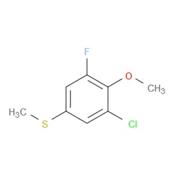Aobchem&nbsp;(3-Chloro-5-fluoro-4-methoxyphenyl)(methyl)sulfane | ≥95% | CAS 2711468-09-4 | C8H8ClFOS | 1g