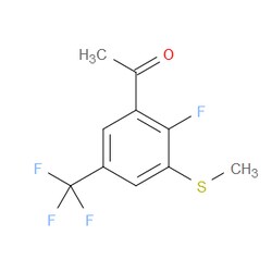 Aobchem&nbsp;1-(2-Fluoro-3-(methylthio)-5-(trifluoromethyl)phenyl)ethanone | ≥97% | CAS 2734779-41-8 | C10H8F4OS | 250mg