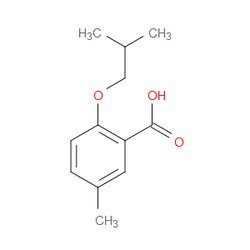 Aobchem&nbsp;2-Isobutoxy-5-methylbenzoic acid | ≥97% | CAS 105475-93-2 | C12H16O3 | 250mg