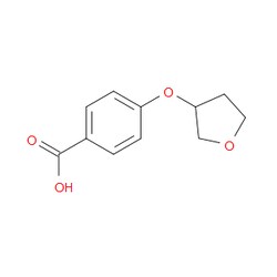 Aobchem&nbsp;4-[(Tetrahydro-3-furanyl)oxy]benzoic acid | ≥97% | CAS 1343204-85-2 | C11H12O4 | 250mg