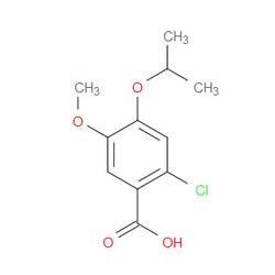Aobchem&nbsp;2-Chloro-4-isopropoxy-5-methoxybenzoic acid | ≥97% | CAS 713104-07-5 | C11H13ClO4 | 500mg
