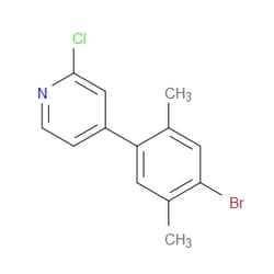 Aobchem&nbsp;4-(4-Bromo-2 5-dimethylphenyl)-2-chloropyridine | ≥95% | CAS 2643367-73-9 | C13H11BrClN | 250mg
