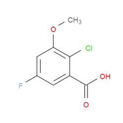 Aobchem&nbsp;2-Chloro-5-fluoro-3-methoxybenzoic acid | ≥97% | CAS 1782016-41-4 | C8H6ClFO3 | 1g