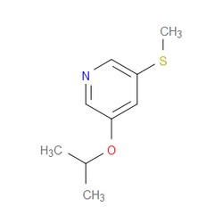 Aobchem&nbsp;3-Isopropoxy-5-(methylthio)pyridine | ≥95% | CAS 2404734-05-8 | C9H13NOS | 500mg