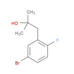 Aobchem&nbsp;1-(5-Bromo-2-fluorophenyl)-2-methylpropan-2-ol | ≥97% | CAS 1477696-02-8 | C10H12BrFO | 500mg