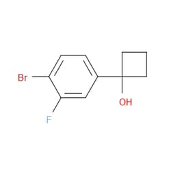 Aobchem&nbsp;1-(4-Bromo-3-fluorophenyl)cyclobutanol | ≥95% | CAS 1467060-16-7 | C10H10BrFO | 250mg
