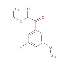 Aobchem&nbsp;Ethyl 2-(3-fluoro-5-methoxyphenyl)-2-oxoacetate | ≥95% | CAS 1256466-71-3 | C11H11FO4 | 250mg