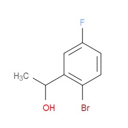Aobchem&nbsp;1-(2-Bromo-5-fluorophenyl)ethanol | ≥95% | CAS 906673-56-1 | C8H8BrFO | 250mg