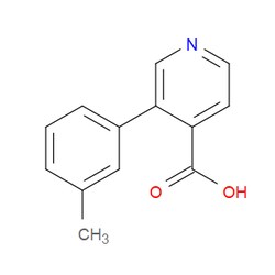 AOBCHEM&nbsp;3-(3-Methylphenyl)-4-pyridinecarboxylic acid | ≥95% | CAS 100004-79-3 | C13H11NO2 | 250mg