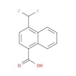 Aobchem&nbsp;4-(Difluoromethyl)-1-naphthoic acid | ≥95% | CAS 444914-16-3 | C12H8F2O2 | 250mg